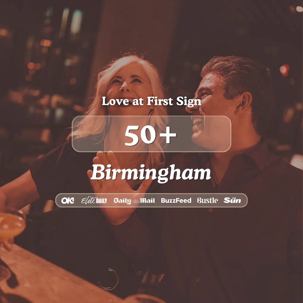 50+ Singles Night @ The Alchemist Birmingham| Love at First Sign at The Alchemist   Brindley Place