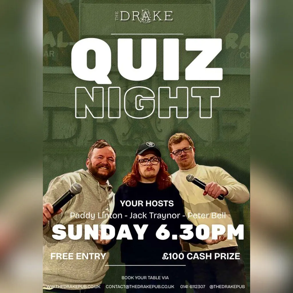 Sunday Night Pub Quiz @ The Drake at The Drake