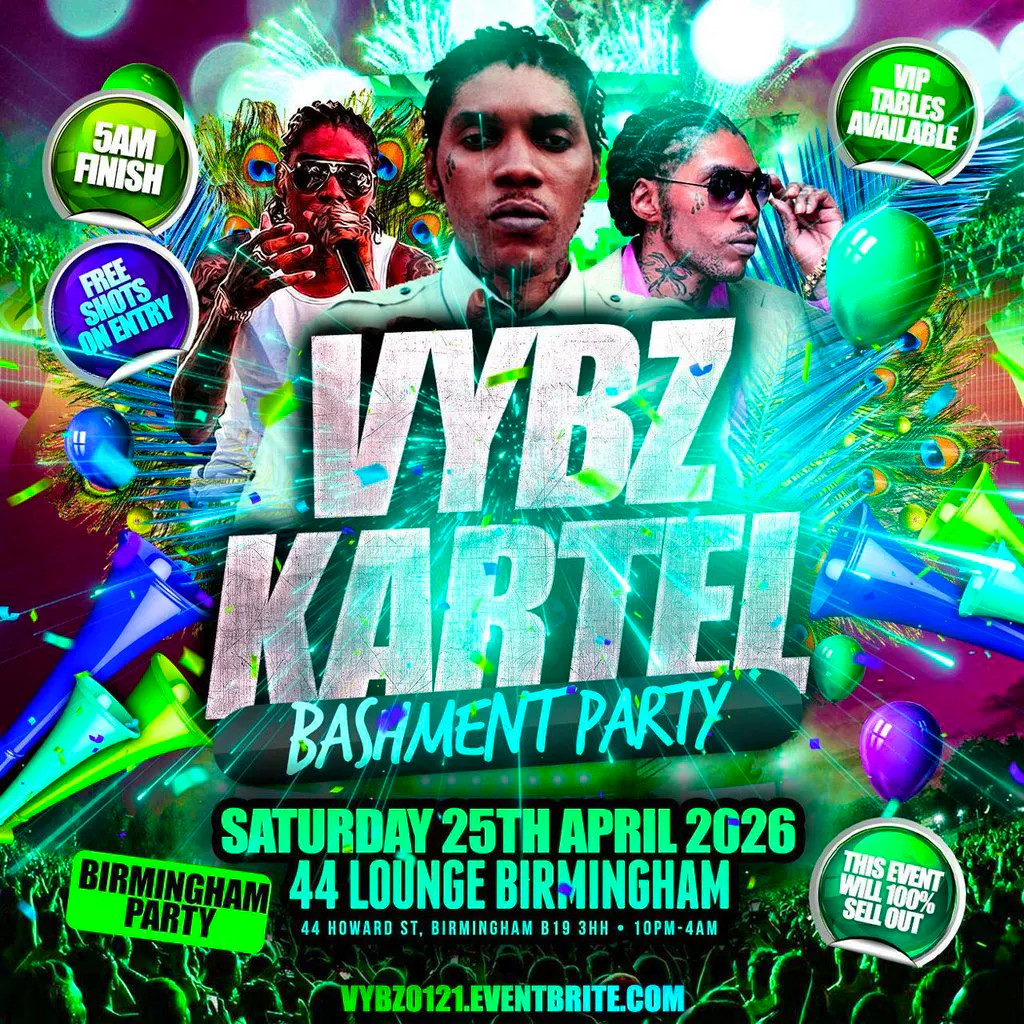 Vybz Kartel - Bashment Birmingham Party at 44 LOUNGE