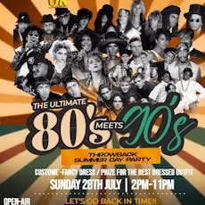 80's meets 90's Throwback fancy dress day party at Y Bar Guildford