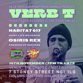 Verb T - Live at The Chapel, Nottingham