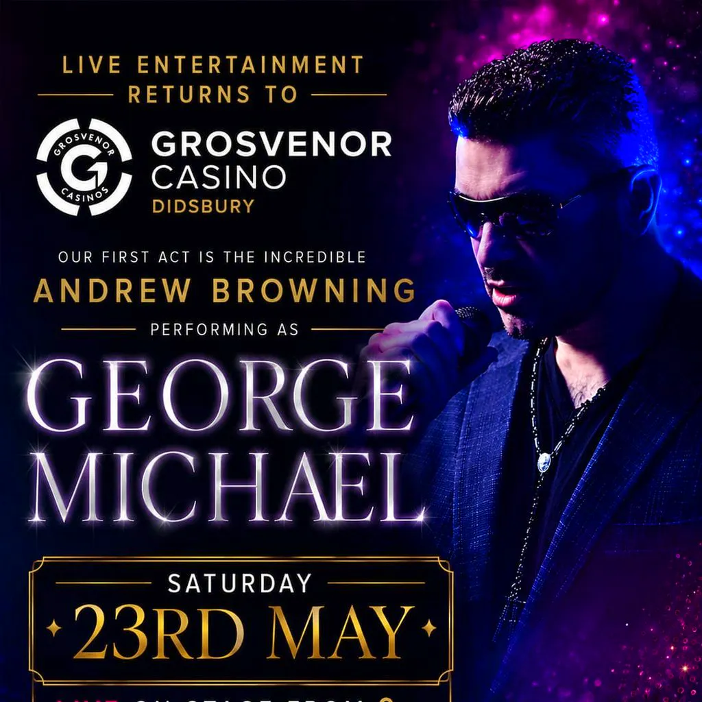 George Michael tribute at Grosvenor Casino Didsbury