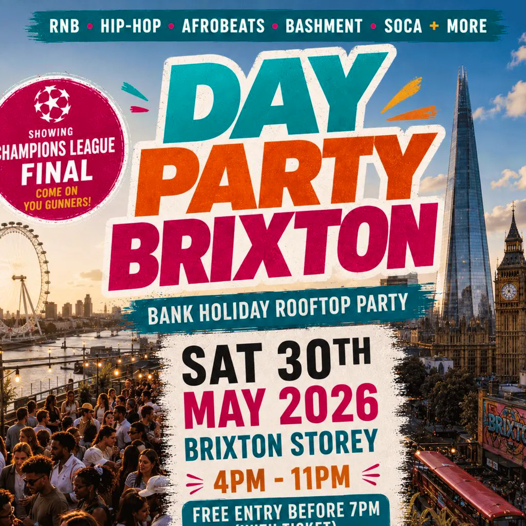DAY PARTY BRIXTON - Summer Rooftop Day Party at Brixton Storeys