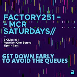 Venue: Factory 251:Saturday | FAC 251 The Factory Manchester  | Sat 15th January 2022