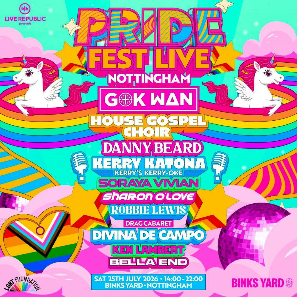 GOK WAN, DANNY BEARD Pride Fest Live 2026! at Binks Yard