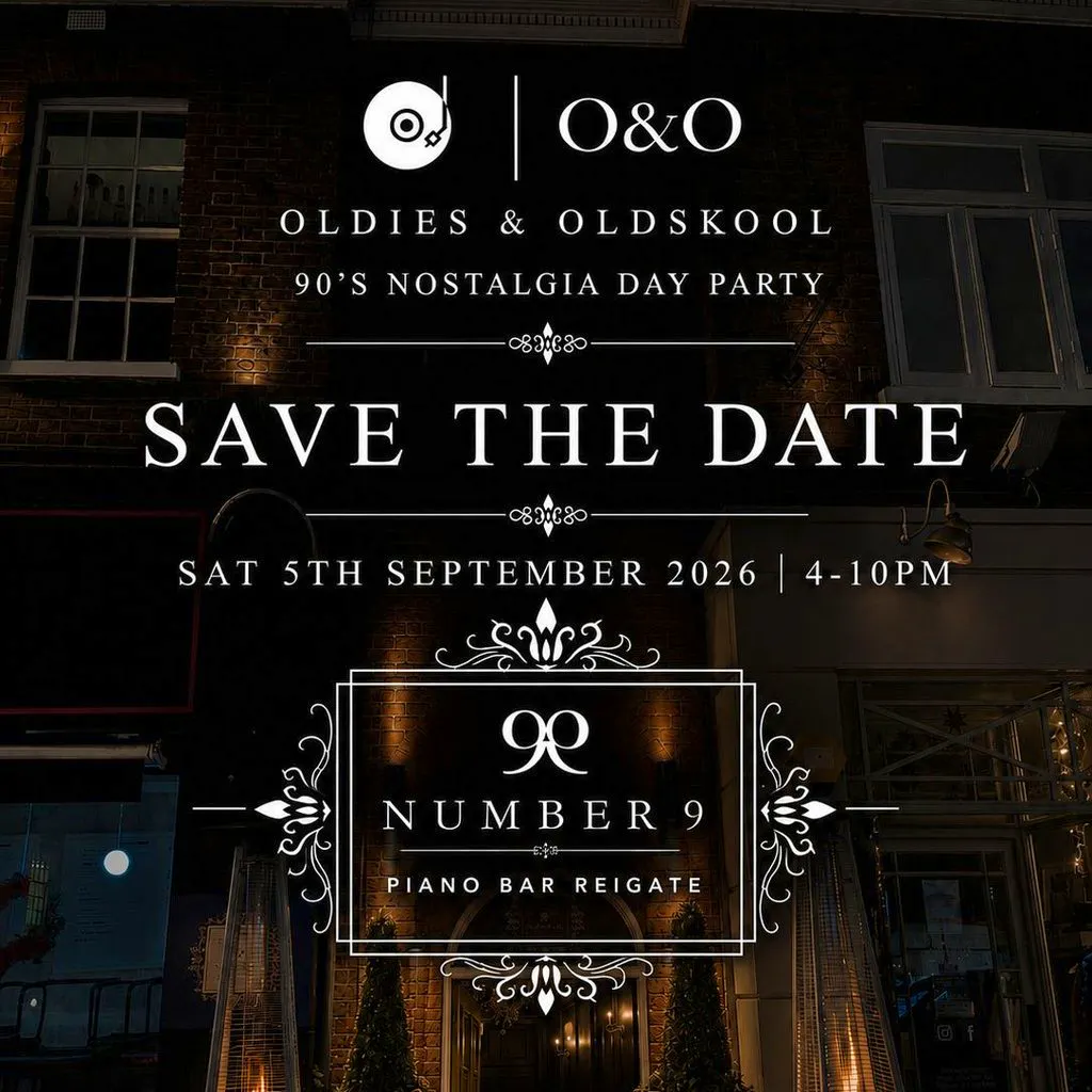 Oldies & Oldskool - 90's Nostalgia Party at Number 9 Reigate
