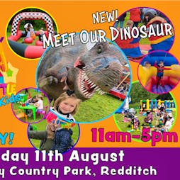 Funtopia festival with dinosaur encounters at redditch | Arrow Valley Country Park Redditch  | Thu 11th August 2022 Lineup