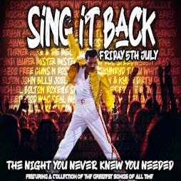 Sing it Back Tickets | The Venue Bar Bolton  | Fri 5th July 2024 Lineup