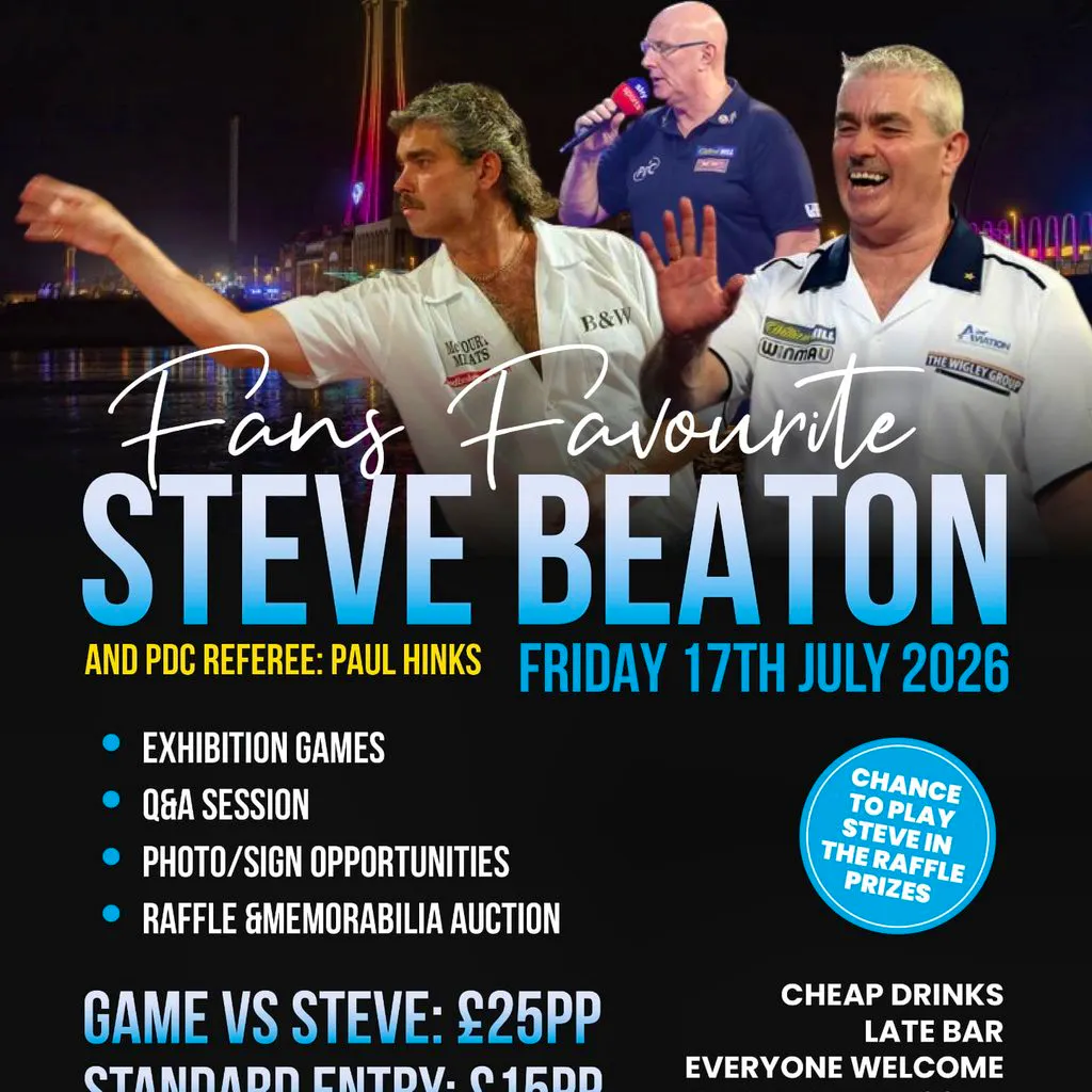 Darts exhibition with Steve Beaton at The Talbot Ltd
