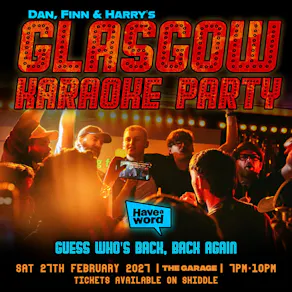 HAW Karaoke Party -- Glasgow -- Singing Starts 7pm