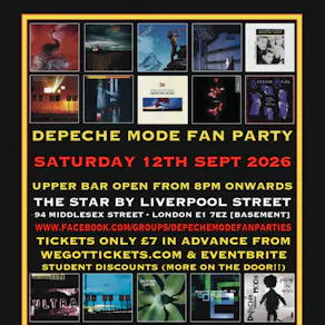 Depeche Mode / Mute Records Fan Party @ Star By Liverpool St. E1