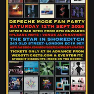 Depeche Mode Fan Party @ The Star in Shoreditch, London EC1V at The Star In Shoreditch