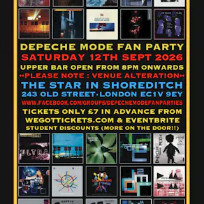 Depeche Mode Fan Party @ The Star in Shoreditch, London EC1V