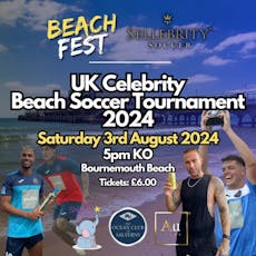 UK Celebrity Beach Soccer Tournament at Bournemouth Beach