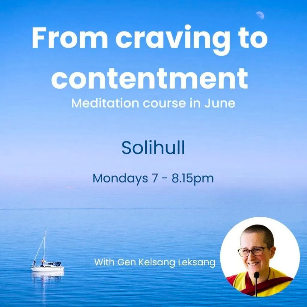 Meditation Course Solihull - From Craving to Contentment at Cartwright Hall, Alderbrook School.