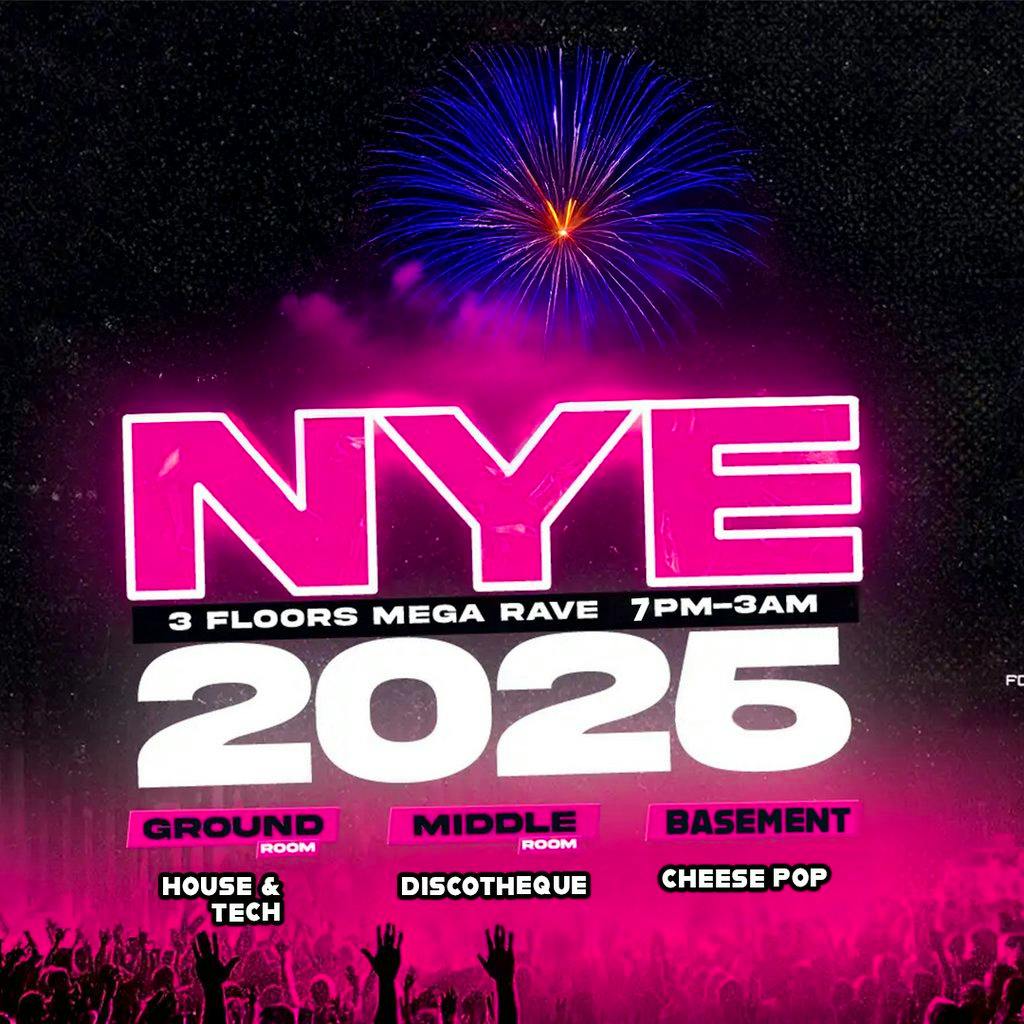 NYE MEGA RAVE | 3 floors of non-stop bangers @ Navy Bar at The Navy Bar