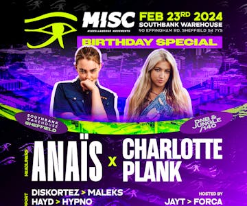 MISC BIRTHDAY SPECIAL: Anaïs, Charlotte Plank + support