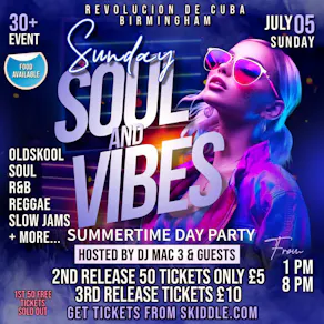 Sunday Soul & Vibes At Revolution De Cuba, Birmingham