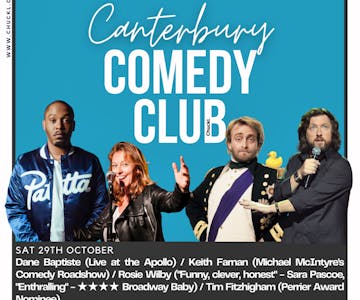 Canterbury Comedy Club with Dane Baptiste