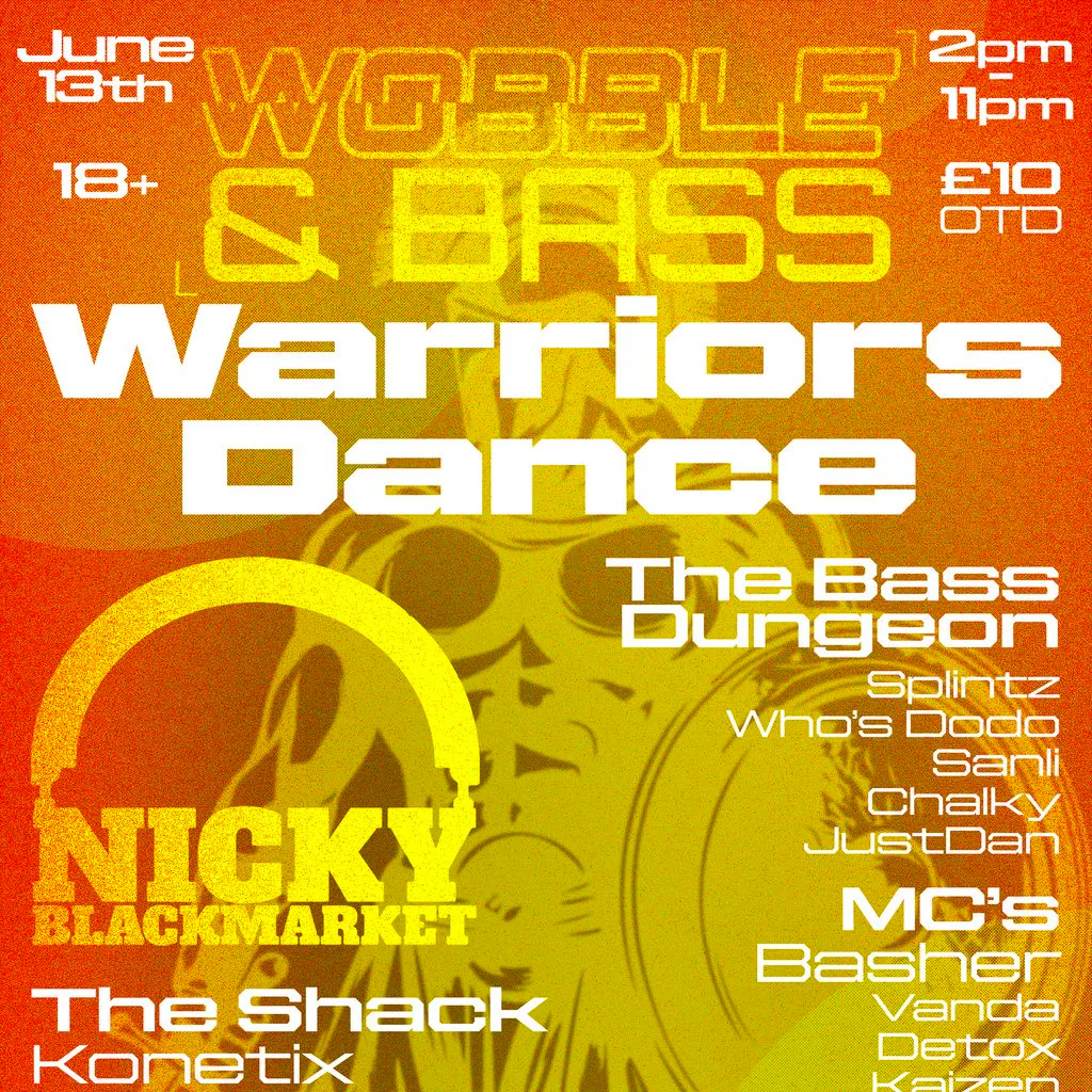 Wobble&Bass Presents: Warriors Dance - W/Nicky Blackmarket at Centurion Inn