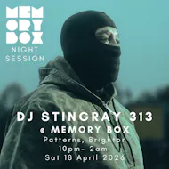 Memory Box with DJ Stingray 313 (night session) at Patterns Brighton