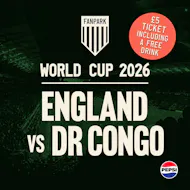 England Vs DR Congo - World Cup LIVE big Screen PLUS a Drink! at Camp And Furnace