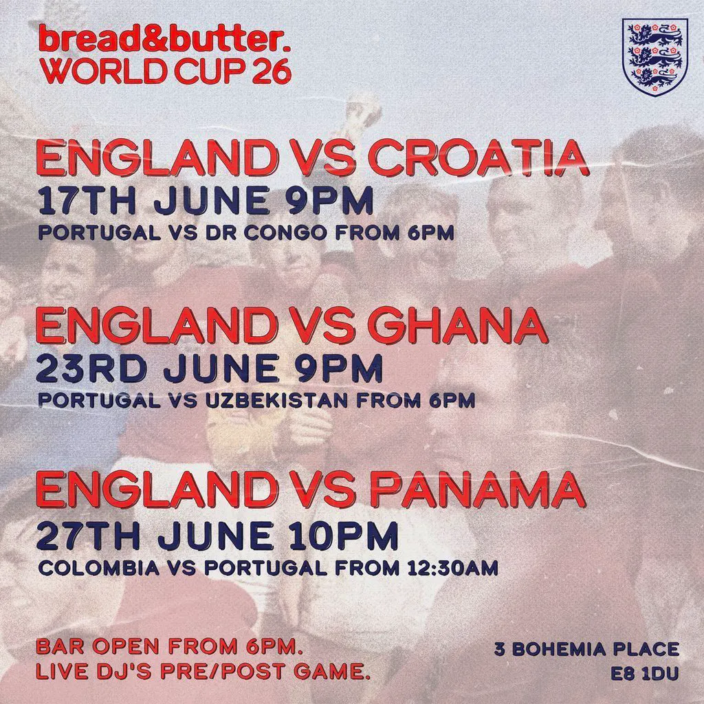 England vs Croatia @ Bread & Butter Arch at Bread And Butter Arch