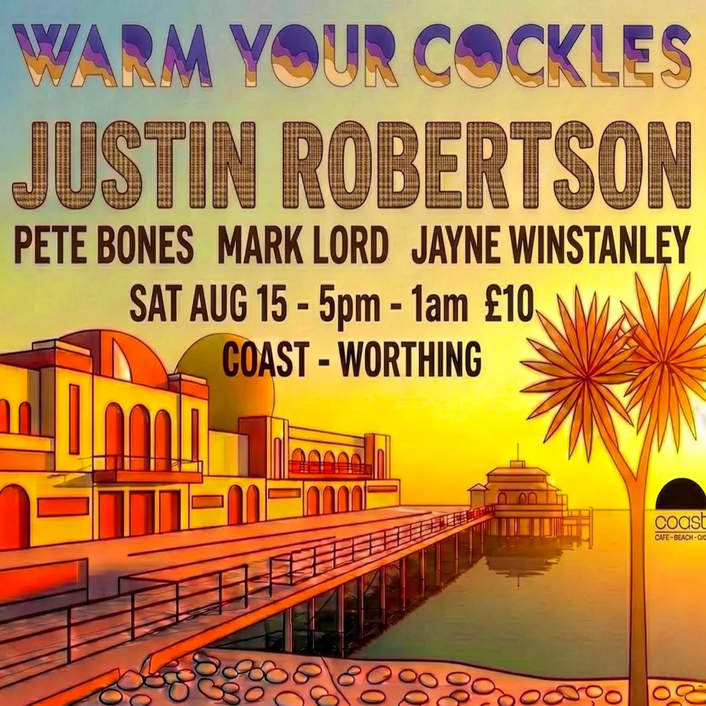 Warm Your Cockles Presents........ JUSTIN ROBERTSON at Coast Cafe