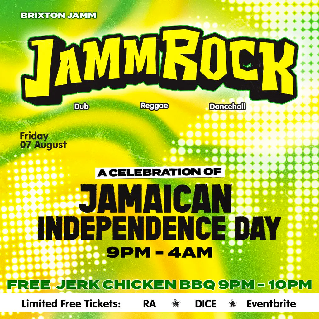 JammRock - A Celebration of Jamaican Independence Day at Brixton Jamm