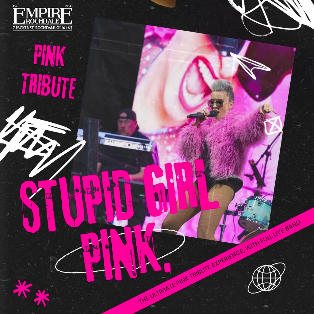 Stupid Girl brings the music of P!nk to Empire Rochdale at Empire Rochdale