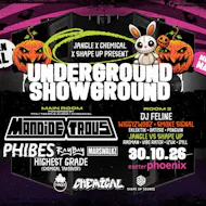 UNDERGROUND SHOWGROUND : MANDIDEXTROUS / PHIBES /RAYBAY Exeter at Exeter Phoniex