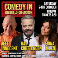 October's Comedy in Sherfield-On-Loddon at Liddell Hall Sherfield On Loddon