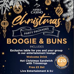 Christmas Party Packages at Aspers Casino Newcastle Tickets | Aspers Casino Newcastle Upon Tyne  | Fri 2nd December 2022 Lineup