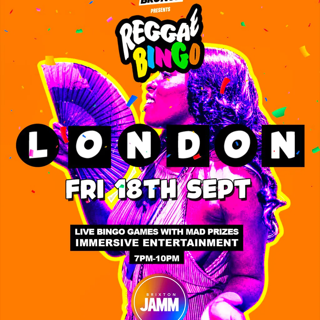 Reggae Bingo - London - Fri 18th Sep at Brixton Jamm