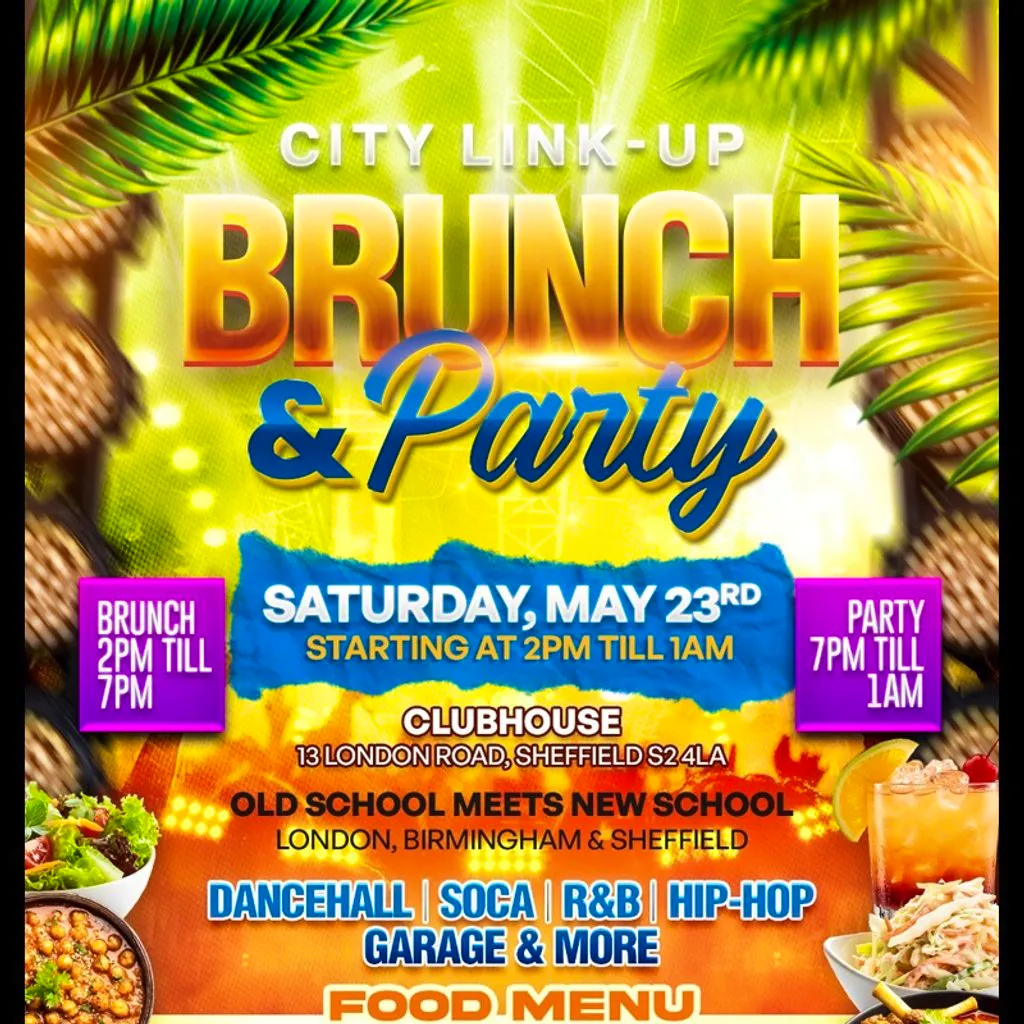 City Link-Up Brunch & Party at Clubhouse Sheffield 13 London Rd S2 4LA
