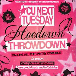 CU NEXT TUESDAY | Hoedown Throwdown| 18/08/2026