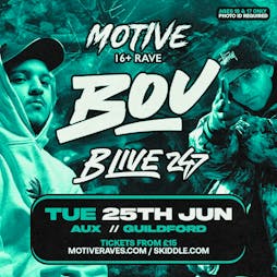 Guildford 16+ DNB Rave w/ Bou & B Live Tickets | AUX Nightclub Guildford  | Tue 25th June 2024 Lineup