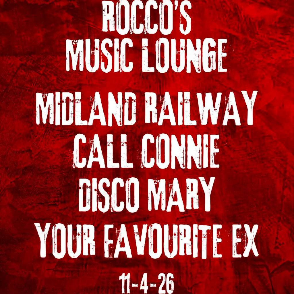 Midland Railway with special guests! at Roccos Music Lounge