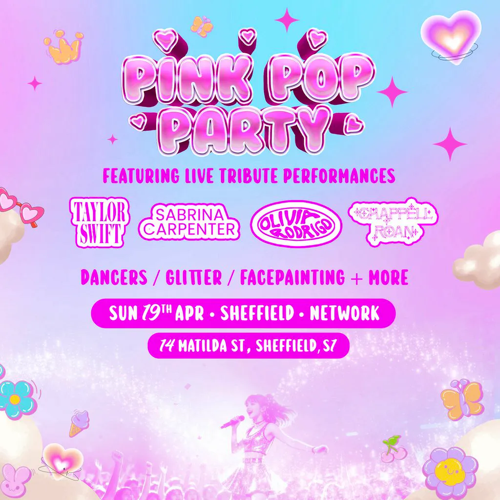 Pink Pop Party at Network Sheffield 14 16 Matilda Street S14qd