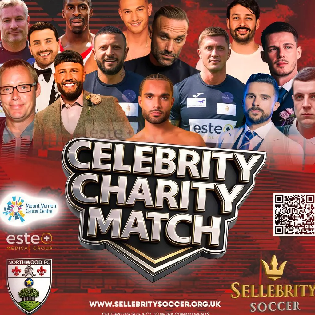 Celebrity Charity Football Match at Northwood FC at Northwood Football Club