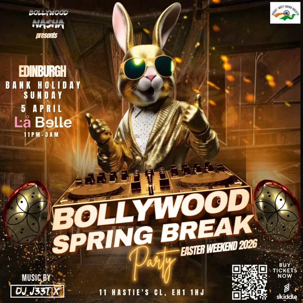 Bollywood Spring Break Party: Easter Sunday 2026: Edinburgh at La Belle Angele