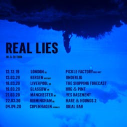 Real Lies Tickets | YES Basement Manchester  | Sat 22nd August 2020 Lineup