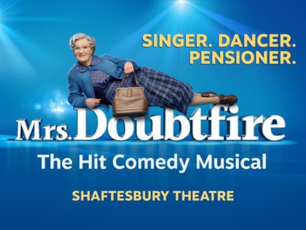 Tickets Mrs. Doubtfire Shaftesbury Theatre London Wed 25 September 2024