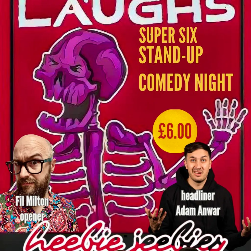 Liverpool Laughs Stand-up Comedy Show July 1st at Heebie Jeebies