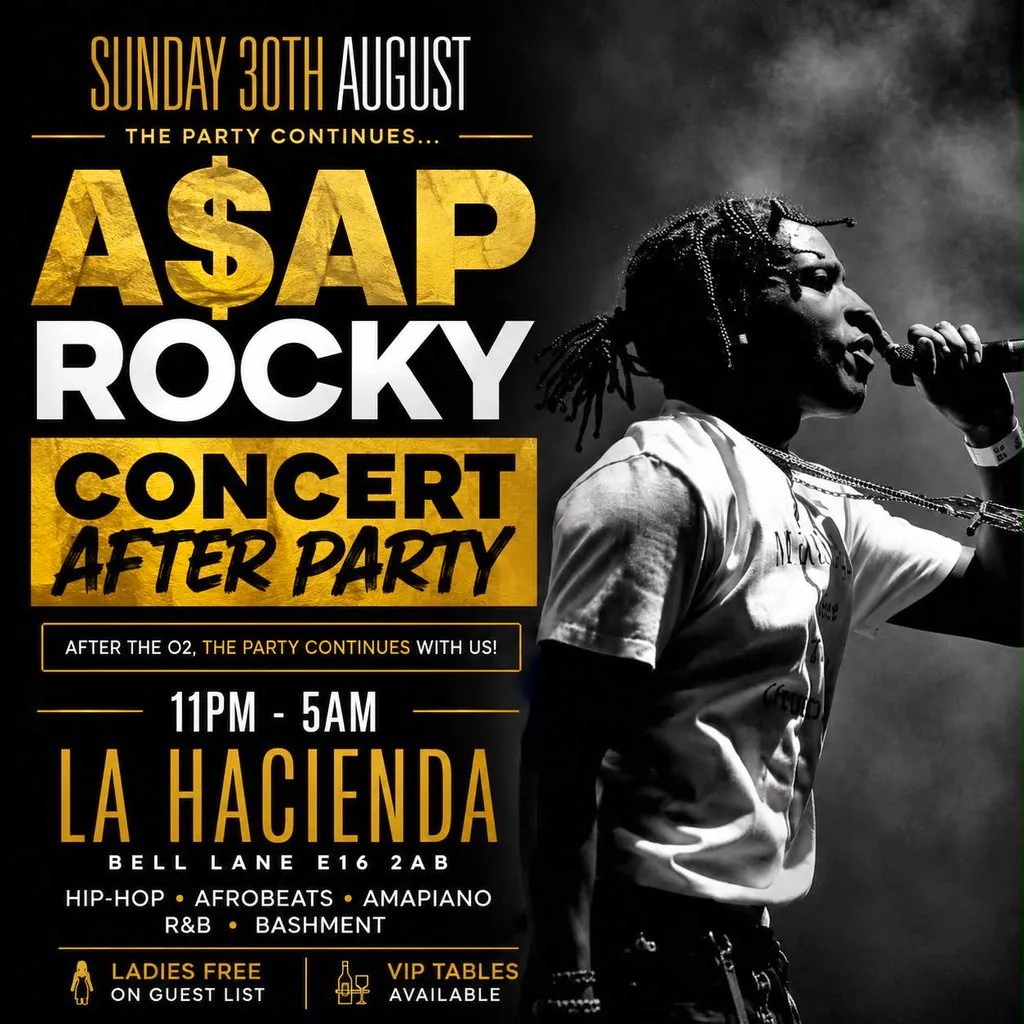 A$AP Rocky Concert After Party at LA Lounge