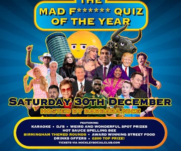 The Mad F****** Quiz of the Year at Hockey Social Club
