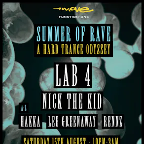 Summer of Rave | LAB 4, NICK THE KID + more | 15.08.26 | Exeter