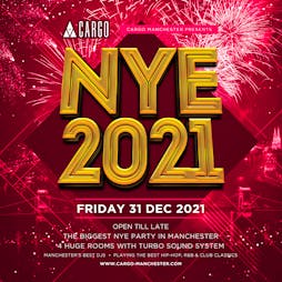 new year's eve - cargo manchester Tickets | CARGO Manchester  | Fri 31st December 2021 Lineup