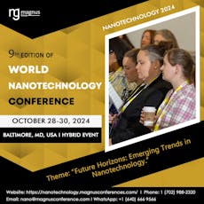 9th Edition of World Nanotechnology Conference at Baltimore, Maryland, USA