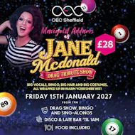 Marigold Addams as Jane McDonald Drag Tribute Show at The OEC